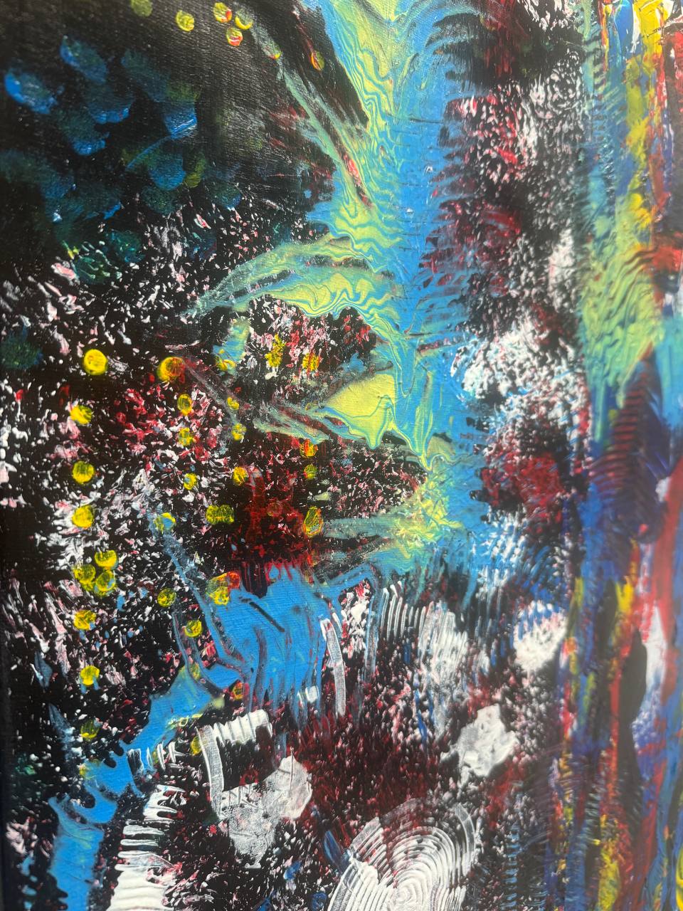 The pulse of the universe - Acryl auf Leinwand mit natürlichen Pigmenten - 50 x 70 cm