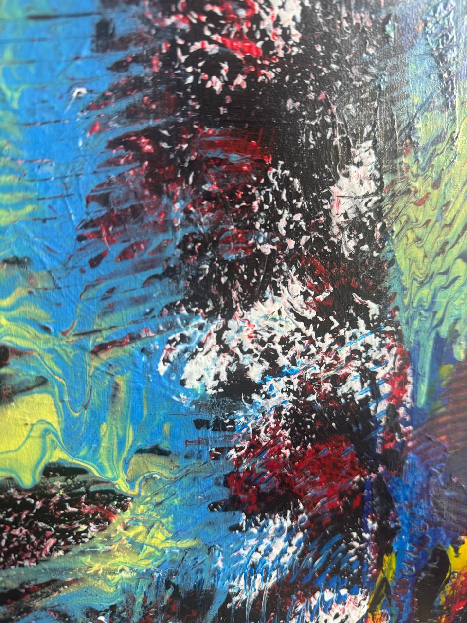 The pulse of the universe - Slagjana Mirkovic - Acryl auf Leinwand mit natürlichen Pigmenten - 50 x 70 cm 3