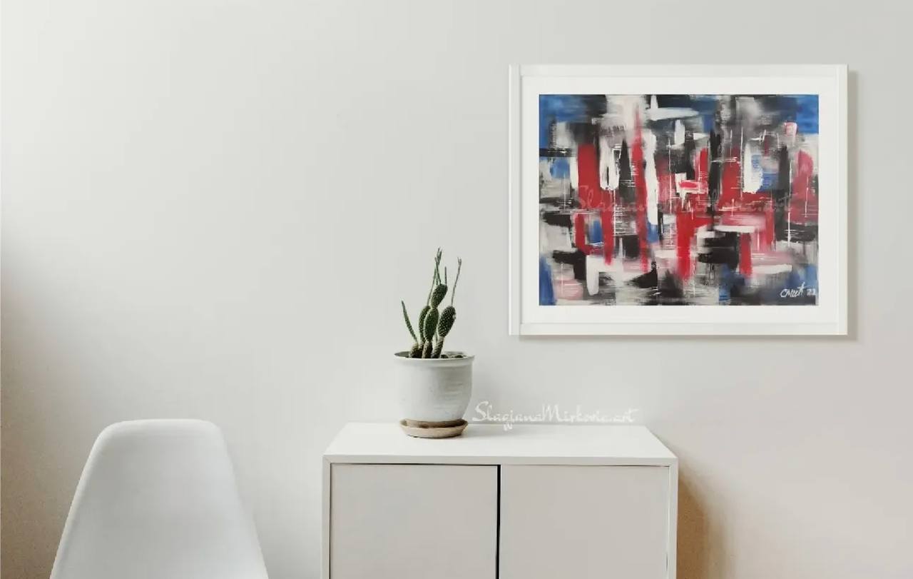 Sign - Slagjana Mirkovic - Acryl auf Leinwand mit natürlichen Pigmenten - 80 x 60 cm 6