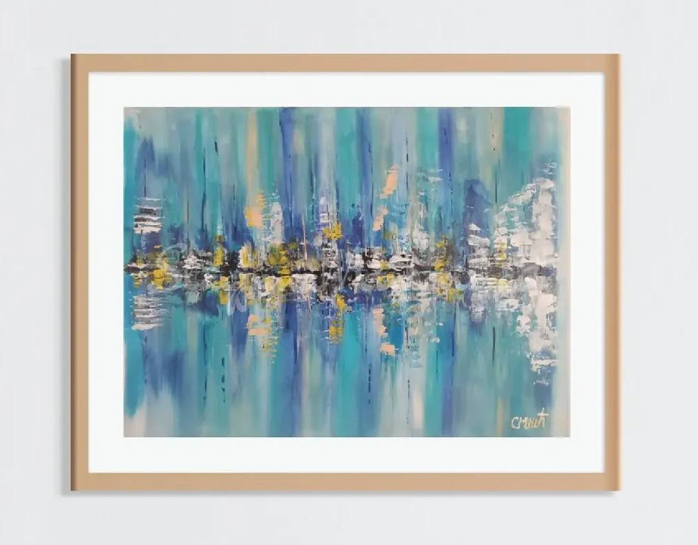 Frozen thoughts - Slagjana Mirkovic - Acryl auf Leinwand mit natürlichen Pigmenten - 80 x 60 cm 5