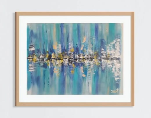 Frozen thoughts - Slagjana Mirkovic - Acryl auf Leinwand mit natürlichen Pigmenten - 80 x 60 cm 5