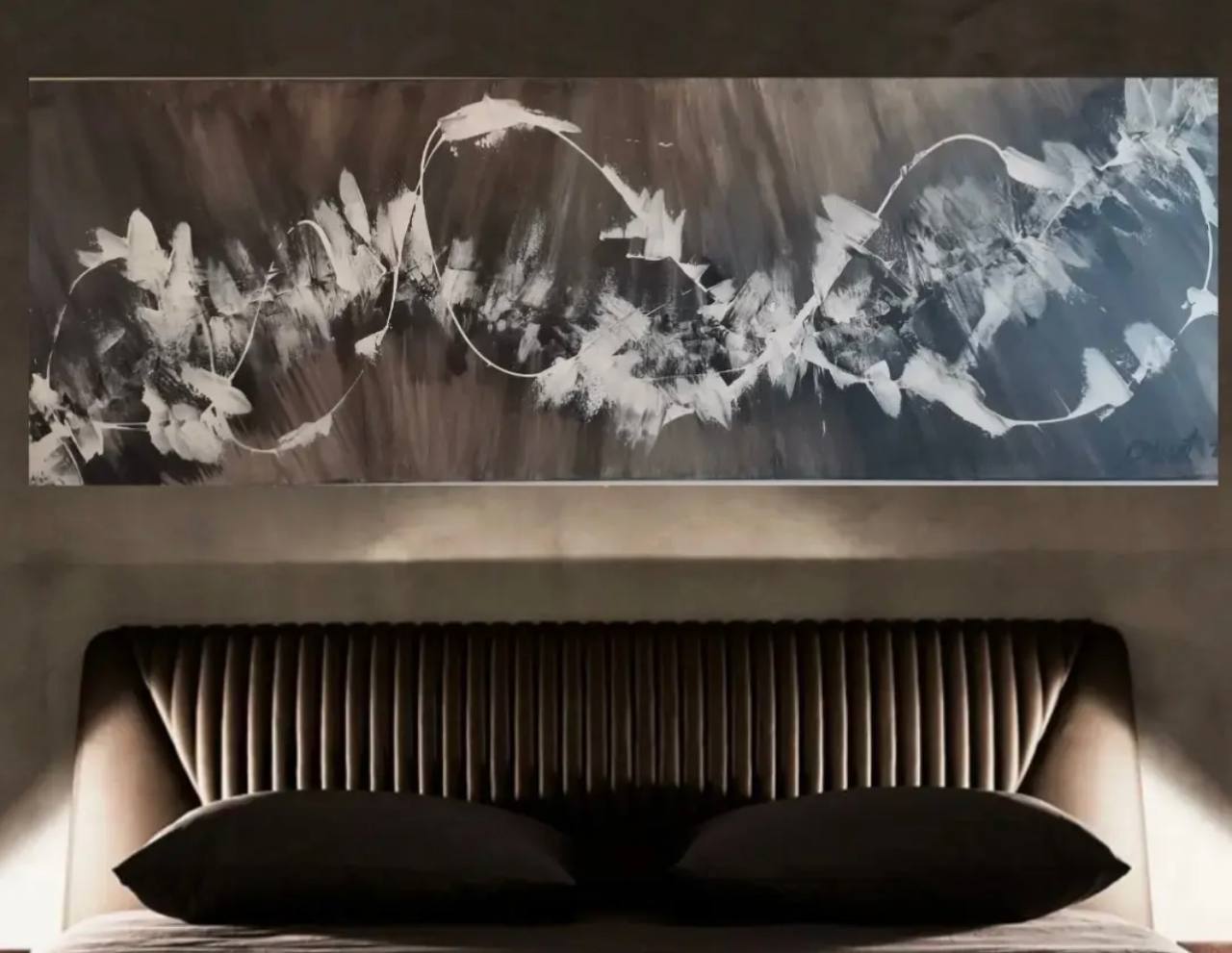 Infinity - Slagjana Mirkovic - Acryl auf Leinwand mit natürlichen Pigmenten - 120 x 40 cm 5