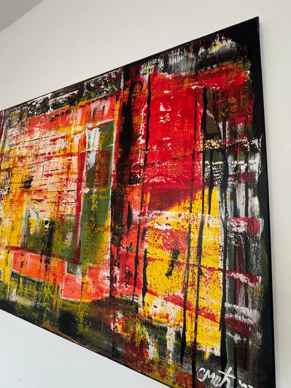 Inside the volcano - Slagjana Mirkovic - Acryl auf Leinwand mit natürlichen Pigmenten - 100 x 70 cm 4