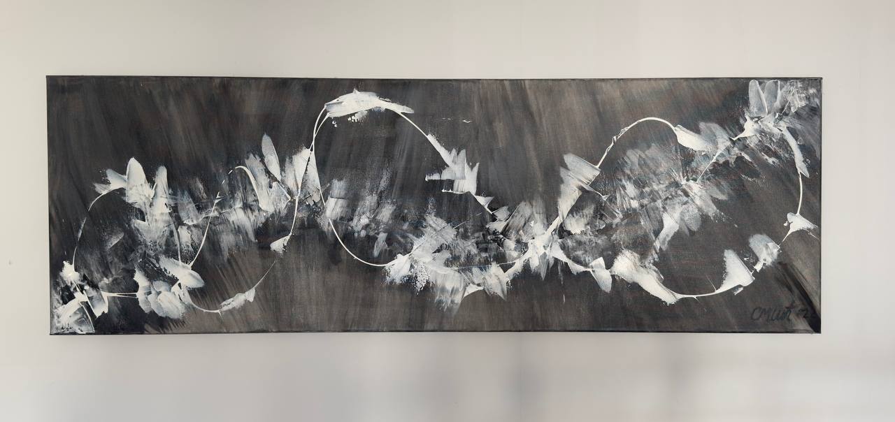 Infinity - Slagjana Mirkovic - Acryl auf Leinwand mit natürlichen Pigmenten - 120 x 40 cm 2
