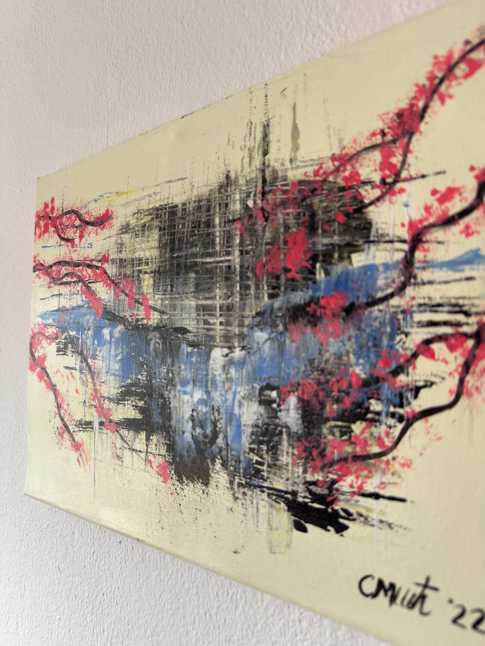 Peaceful look - Slagjana Mirkovic - Acryl auf Leinwand mit natürlichen Pigmenten - 40 x 30 cm 3