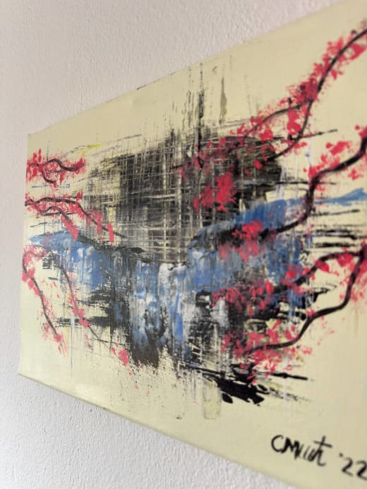 Peaceful look - Slagjana Mirkovic - Acryl auf Leinwand mit natürlichen Pigmenten - 40 x 30 cm 3