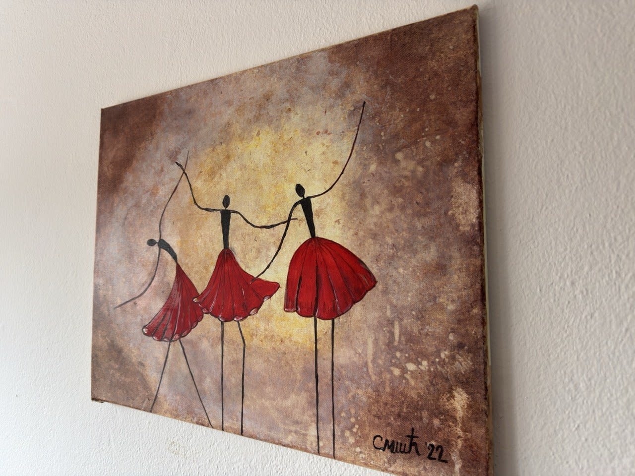 Dance with me - Slagjana Mirkovic - Acryl auf Leinwand mit natürlichen Pigmenten - 50 x 40 cm 4