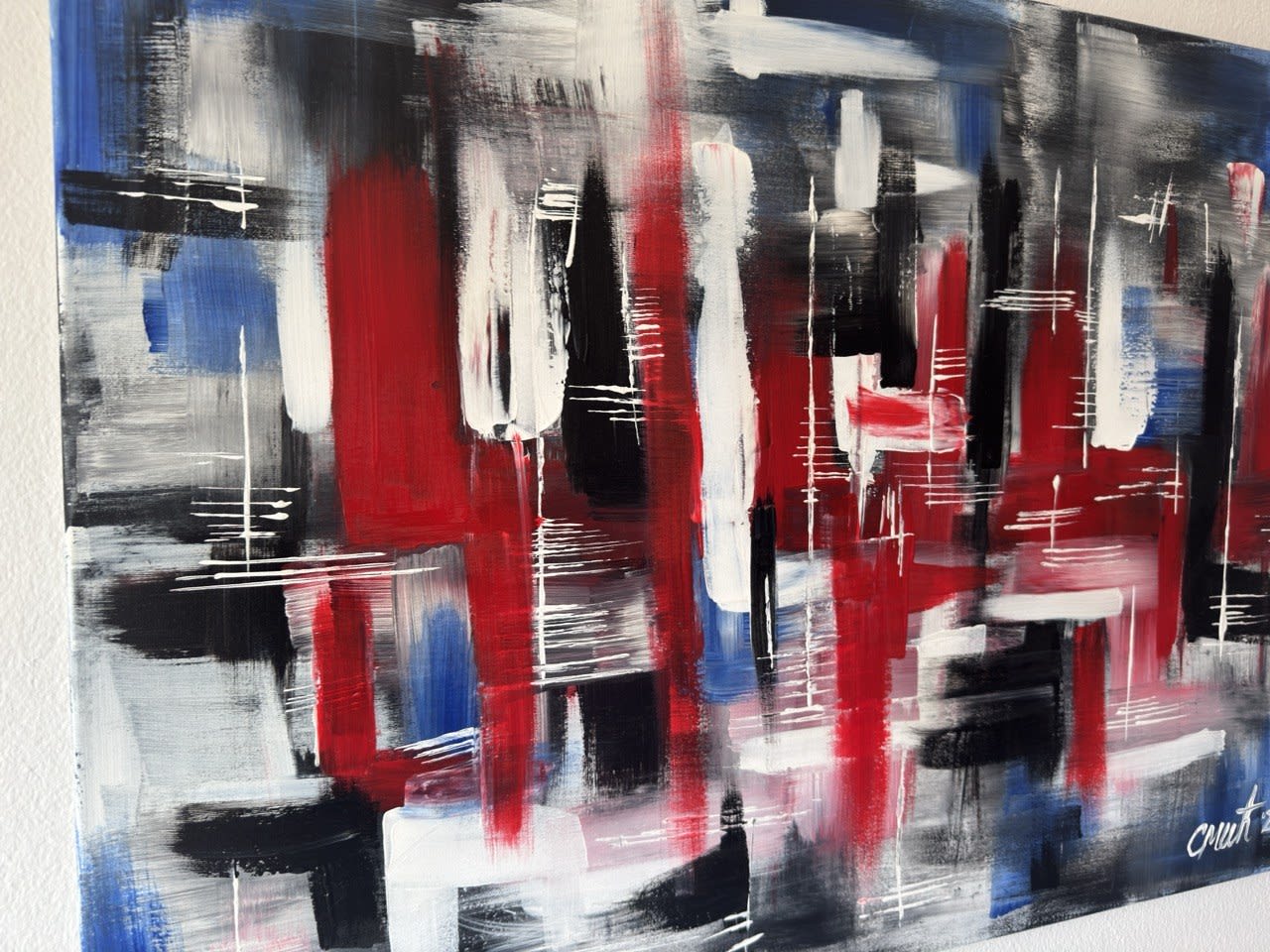 Sign - Slagjana Mirkovic - Acryl auf Leinwand mit natürlichen Pigmenten - 80 x 60 cm 2