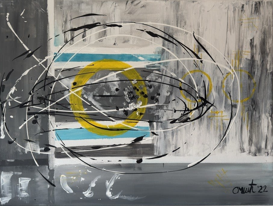 Going crazy - Acryl auf Leinwand mit natürlichen Pigmenten - 80 x 60 cm