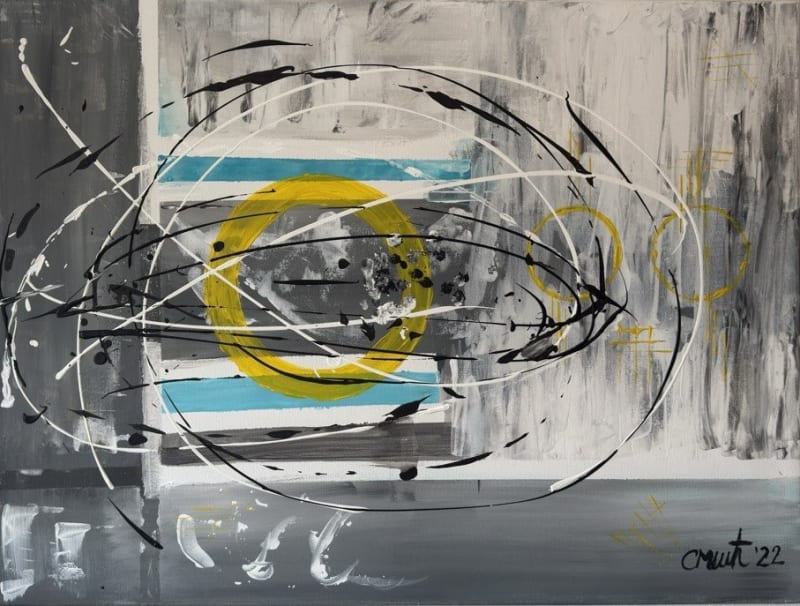 Going crazy - Slagjana Mirkovic - Acryl auf Leinwand mit natürlichen Pigmenten - 80 x 60 cm