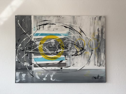 Going crazy - Slagjana Mirkovic - Acryl auf Leinwand mit natürlichen Pigmenten - 80 x 60 cm 2