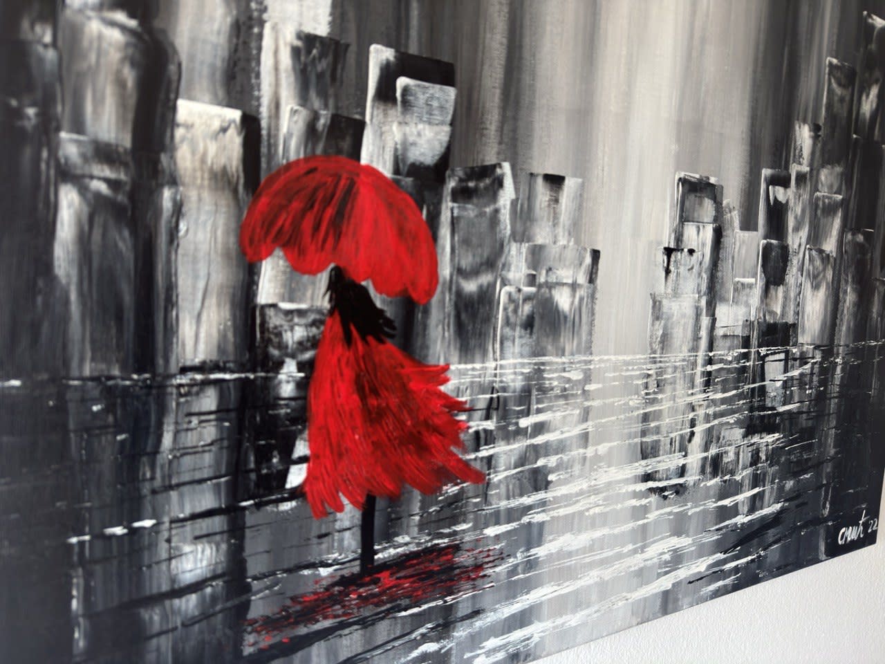 Lonely heart - Slagjana Mirkovic - Acryl auf Leinwand mit natürlichen Pigmenten - 80 x 60 cm 2