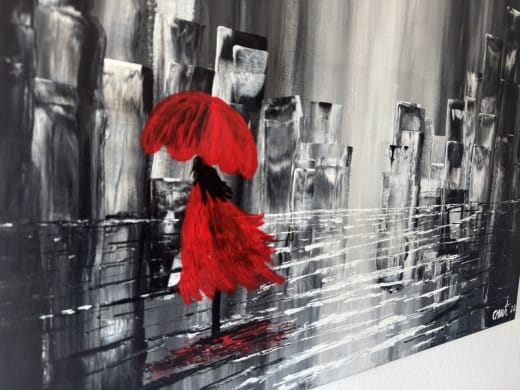 Lonely heart - Slagjana Mirkovic - Acryl auf Leinwand mit natürlichen Pigmenten - 80 x 60 cm 2