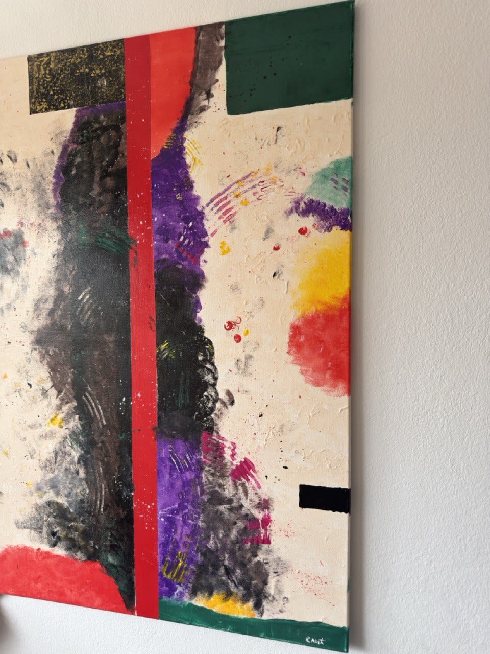 Red verdict - Slagjana Mirkovic - Acryl auf Leinwand mit natürlichen Pigmenten - 70 x 100 cm 4