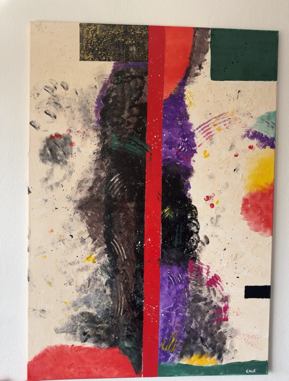 Red verdict - Slagjana Mirkovic - Acryl auf Leinwand mit natürlichen Pigmenten - 70 x 100 cm 5