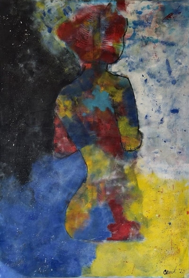 Inner spectrum - Slagjana Mirkovic - Acryl auf Leinwand mit natürlichen Pigmenten - 70 x 100 cm