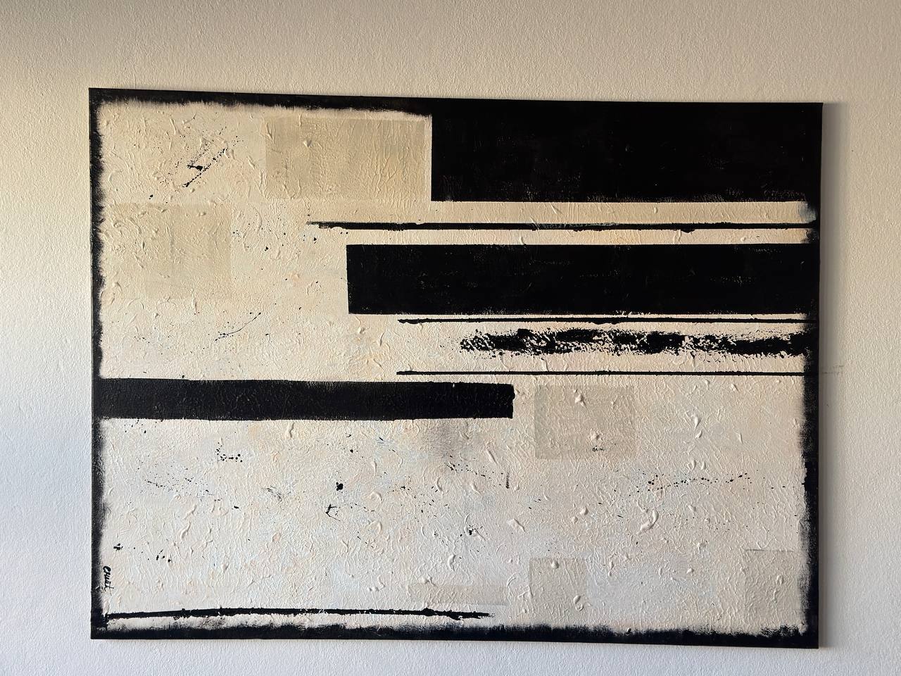 The line I drew - Slagjana Mirkovic - Acryl auf Leinwand mit natürlichen Pigmenten - 120 x 90 cm 3