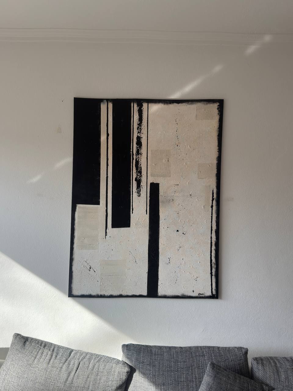 The line I drew - Slagjana Mirkovic - Acryl auf Leinwand mit natürlichen Pigmenten - 120 x 90 cm 2