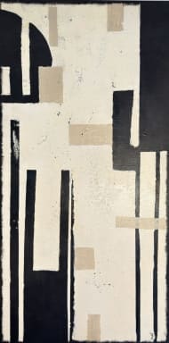 Within silence - Acryl auf Leinwand mit natürlichen Pigmenten - 70 x 140 cm