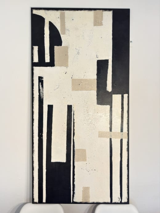 Within silence - Slagjana Mirkovic - Acryl auf Leinwand mit natürlichen Pigmenten - 70 x 140 cm 4