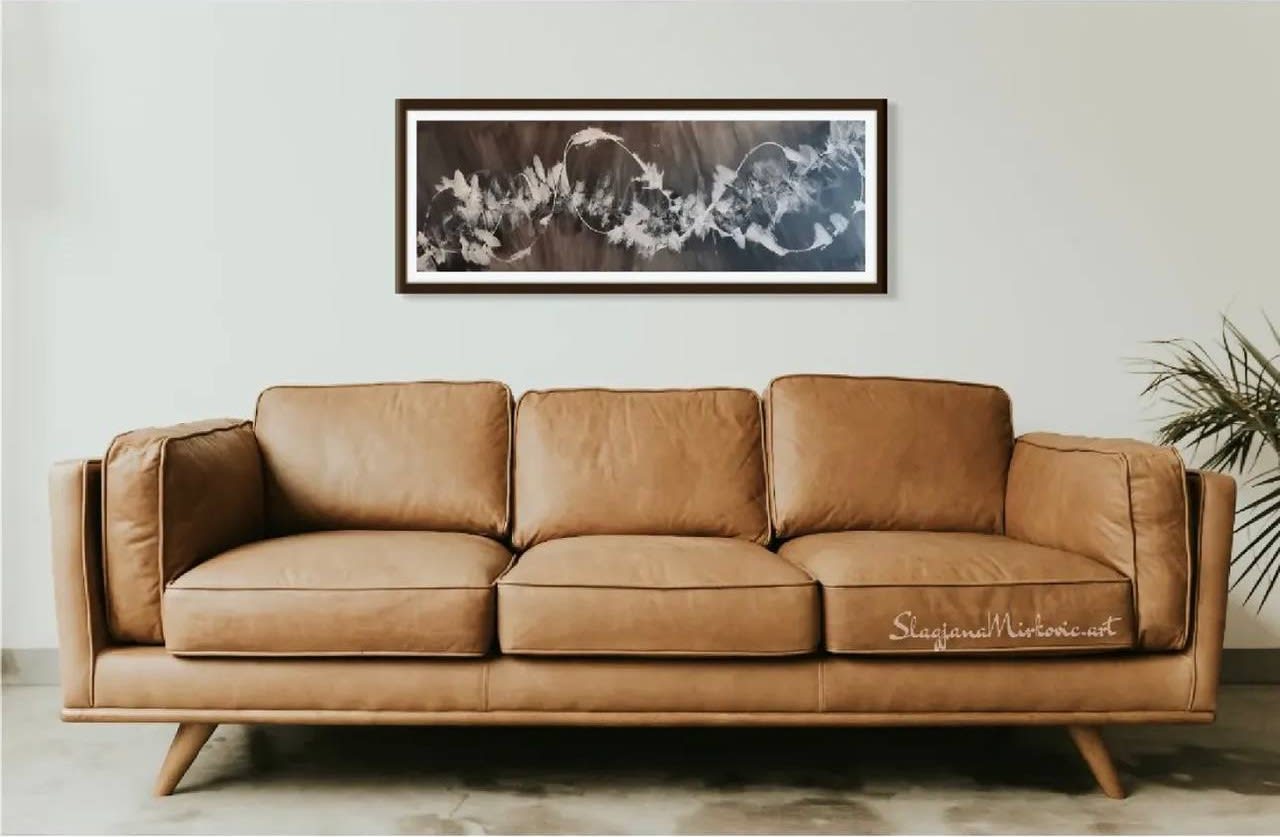 Infinity - Slagjana Mirkovic - Acryl auf Leinwand mit natürlichen Pigmenten - 120 x 40 cm 6