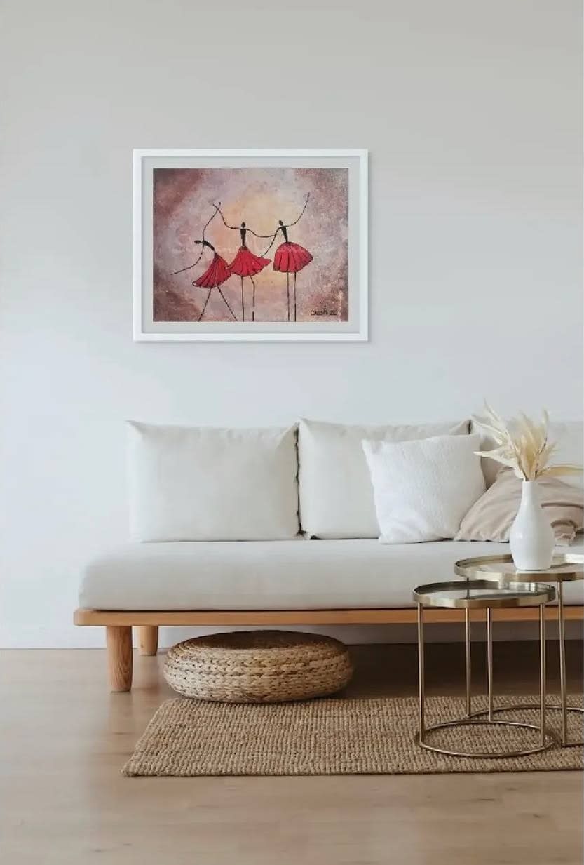 Dance with me - Slagjana Mirkovic - Acryl auf Leinwand mit natürlichen Pigmenten - 50 x 40 cm 5