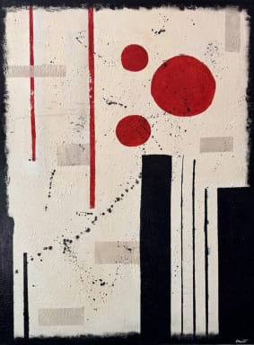 Pulse within - Acryl auf Leinwand mit natürlichen Pigmenten - 90 x 120 cm