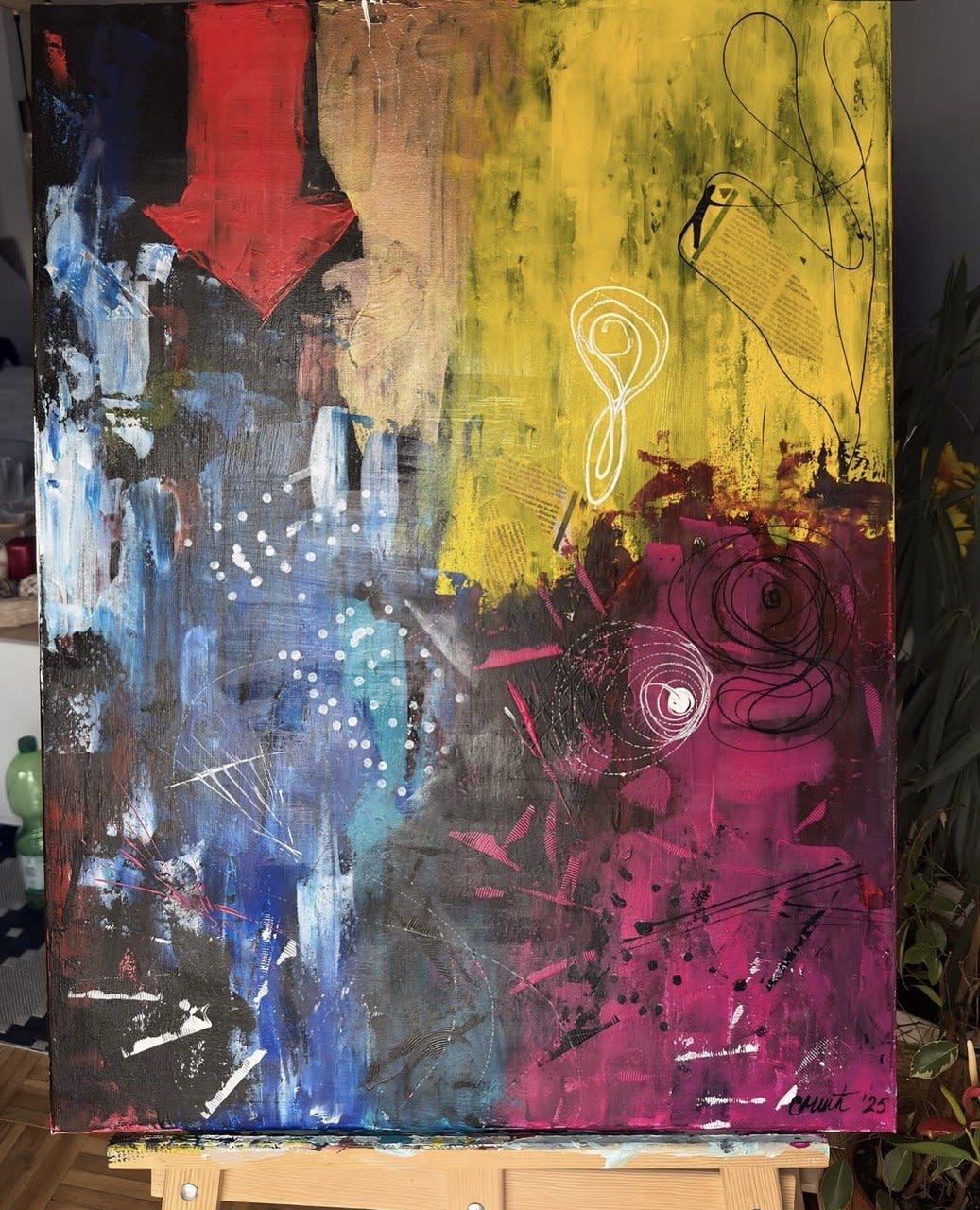 Between chaos and light - Slagjana Mirkovic - Acryl auf Leinwand mit natürlichen Pigmenten - 90 x 120 cm 2
