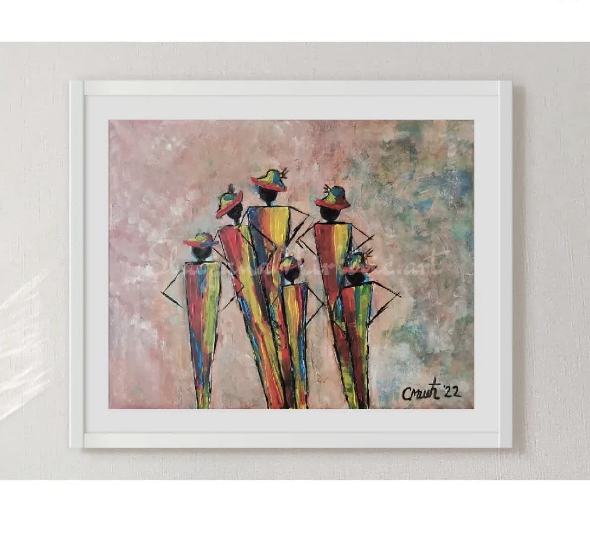 All together - Slagjana Mirkovic - Acryl auf Leinwand mit natürlichen Pigmenten - 40 x 50 cm 2