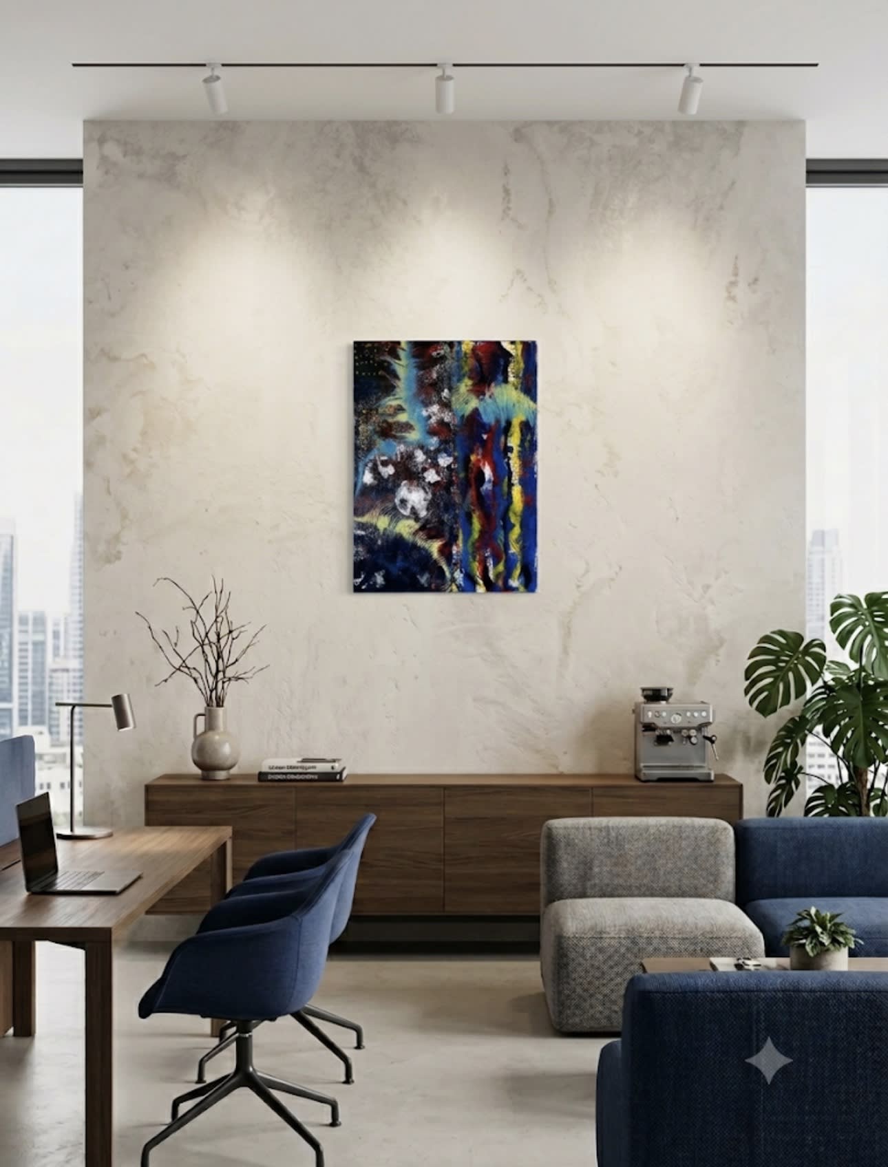 The pulse of the universe - Slagjana Mirkovic - Acryl auf Leinwand mit natürlichen Pigmenten - 50 x 70 cm 2