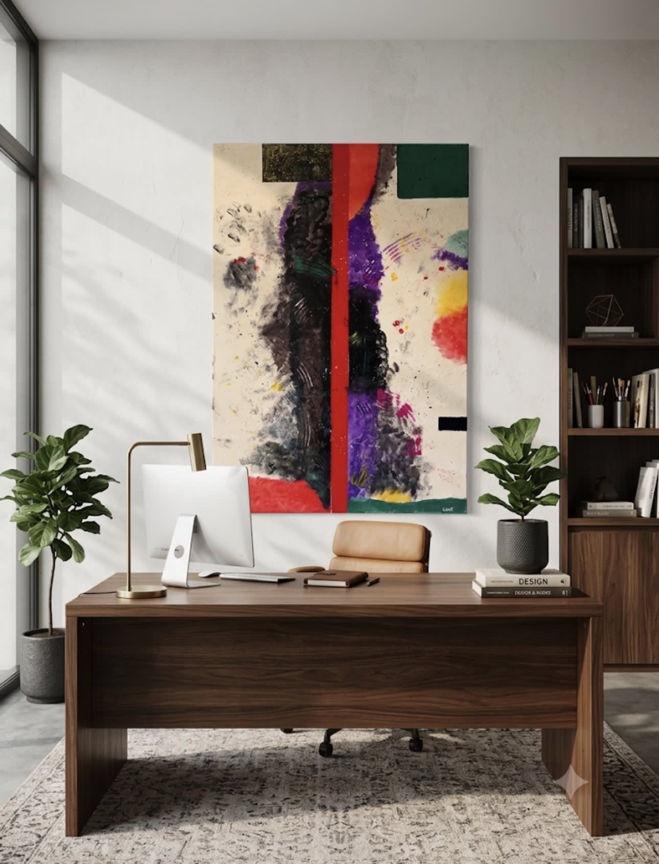 Red verdict - Slagjana Mirkovic - Acryl auf Leinwand mit natürlichen Pigmenten - 70 x 100 cm 2